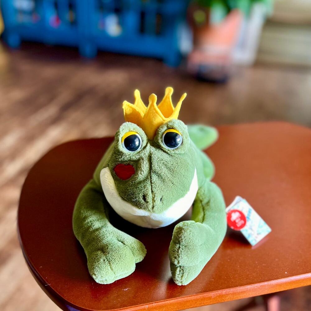 A&A Plush Frog Prince 07161 Flopsies Collection Plush, Stuffed Animal 12"